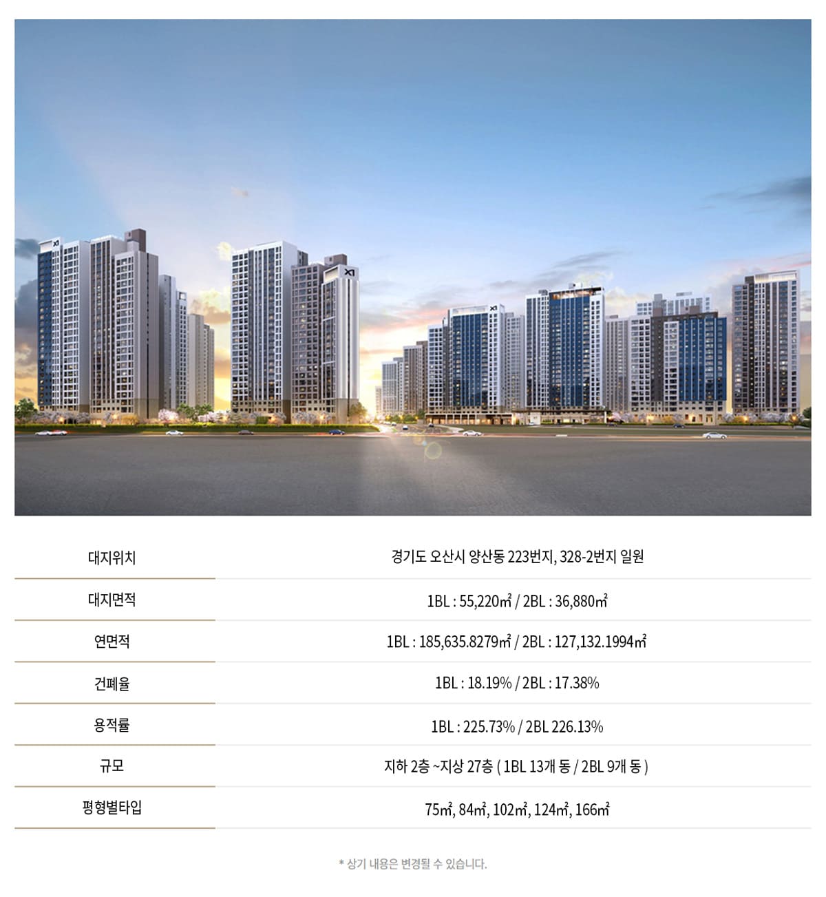 오산 헤리티지 자이 사업개요